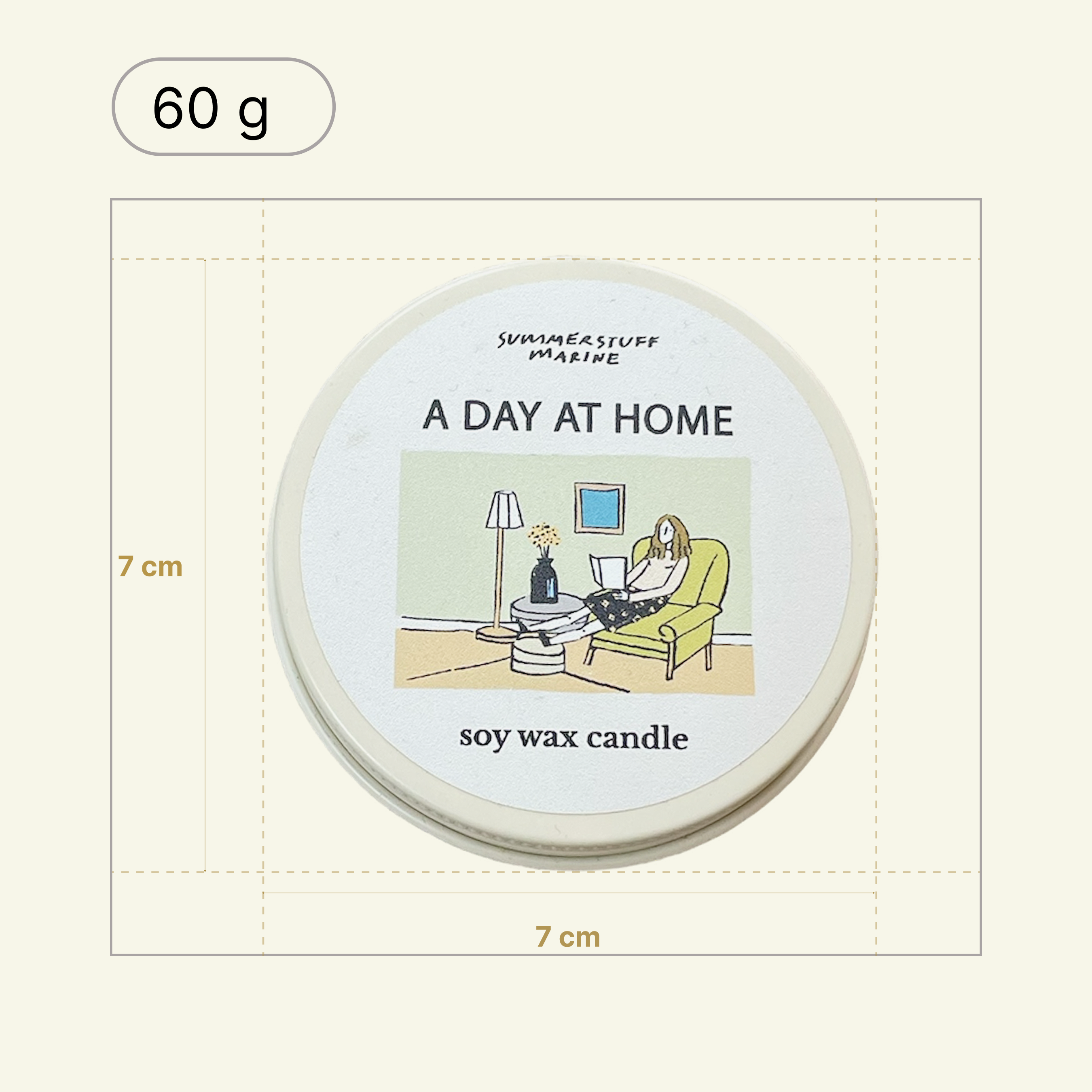 A DAY AT HOME SOY WAX CANDLE