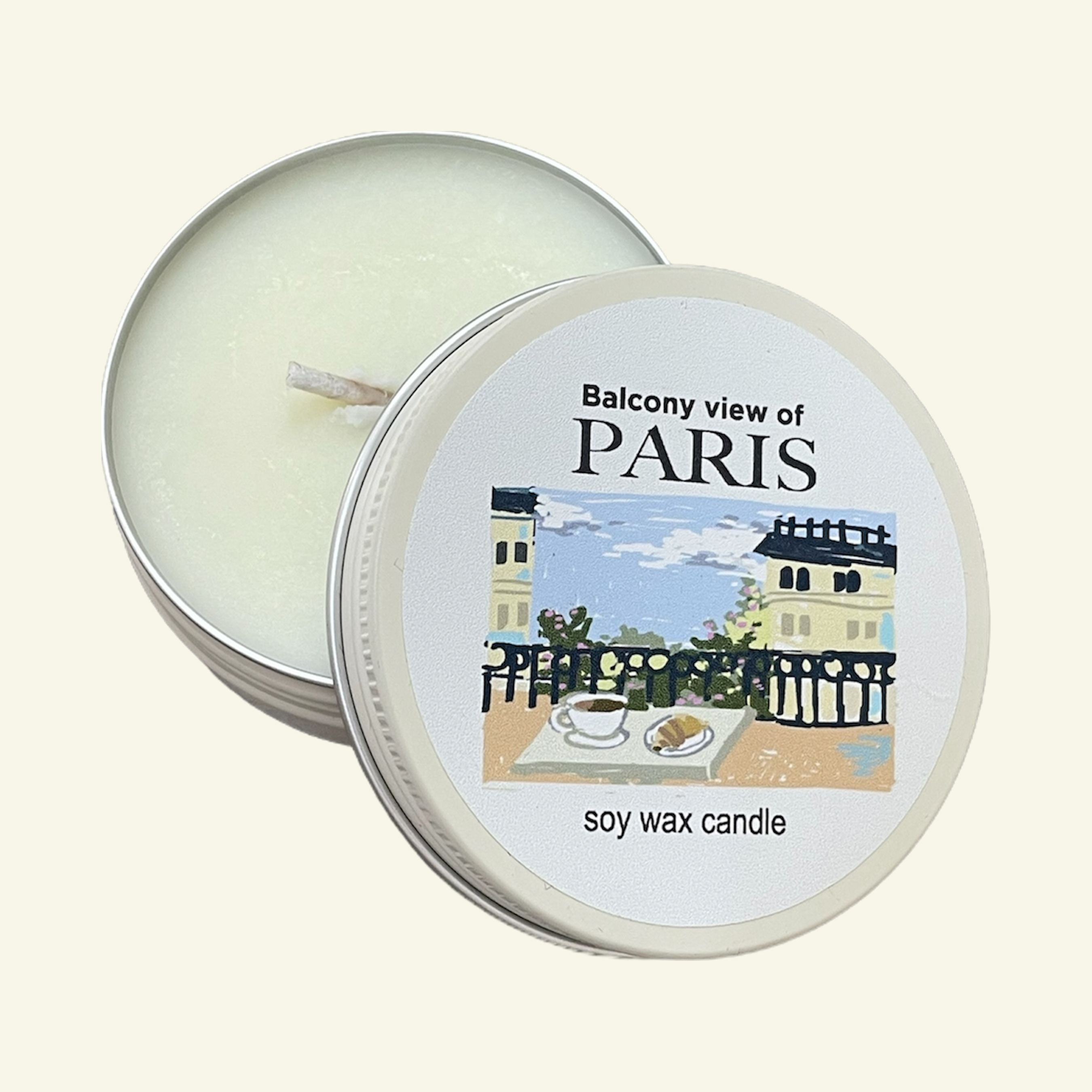 BALCONY VIEW OF PARIS SOY WAX CANDLE