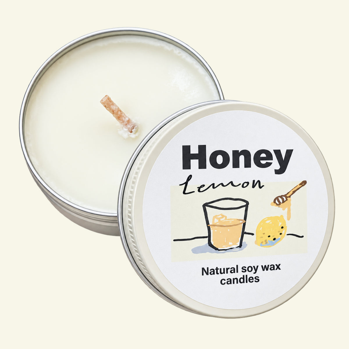 HONEY LEMON SOY WAX CANDLE