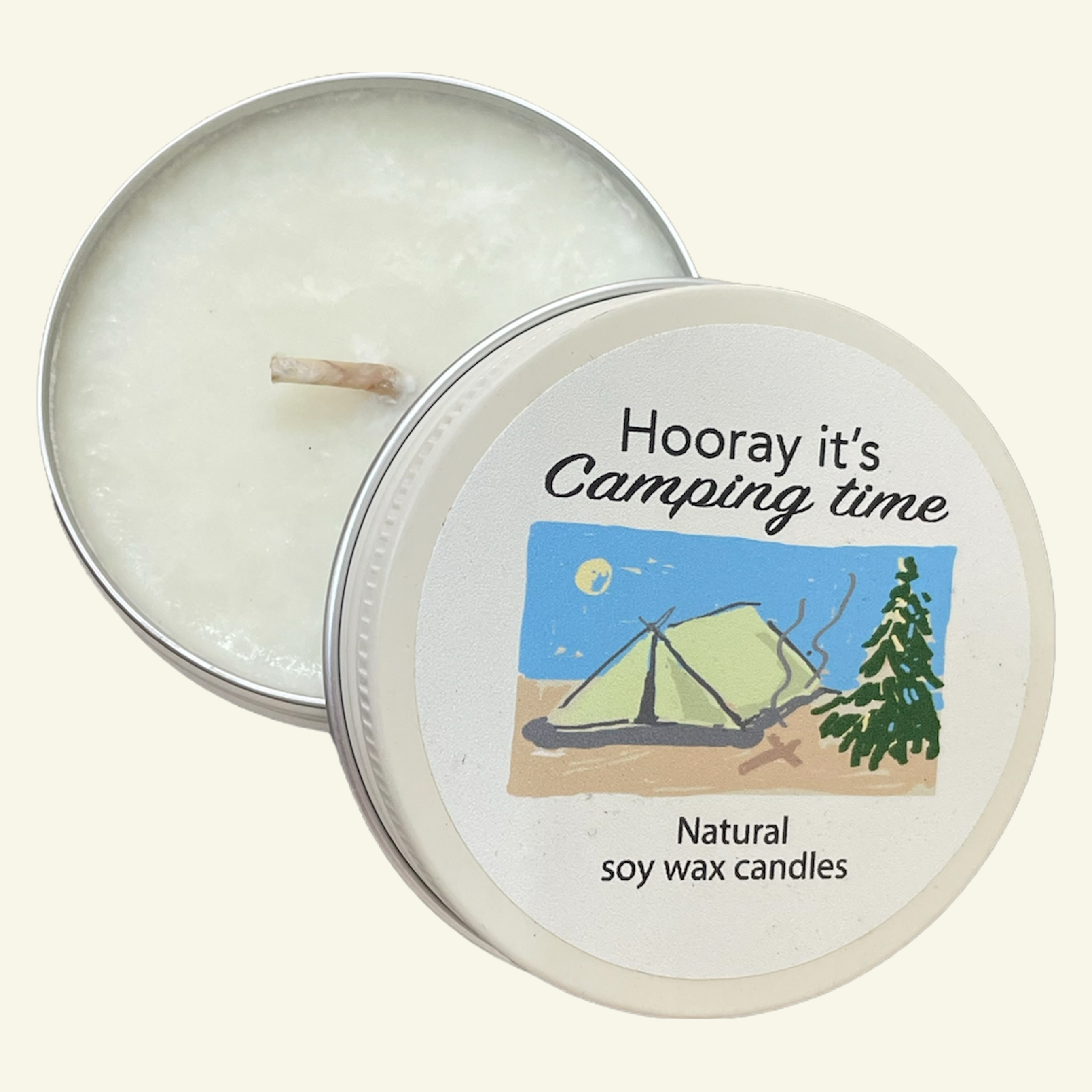 HOORAY IT'S CAMPING TIME SOY WAX CANDLE