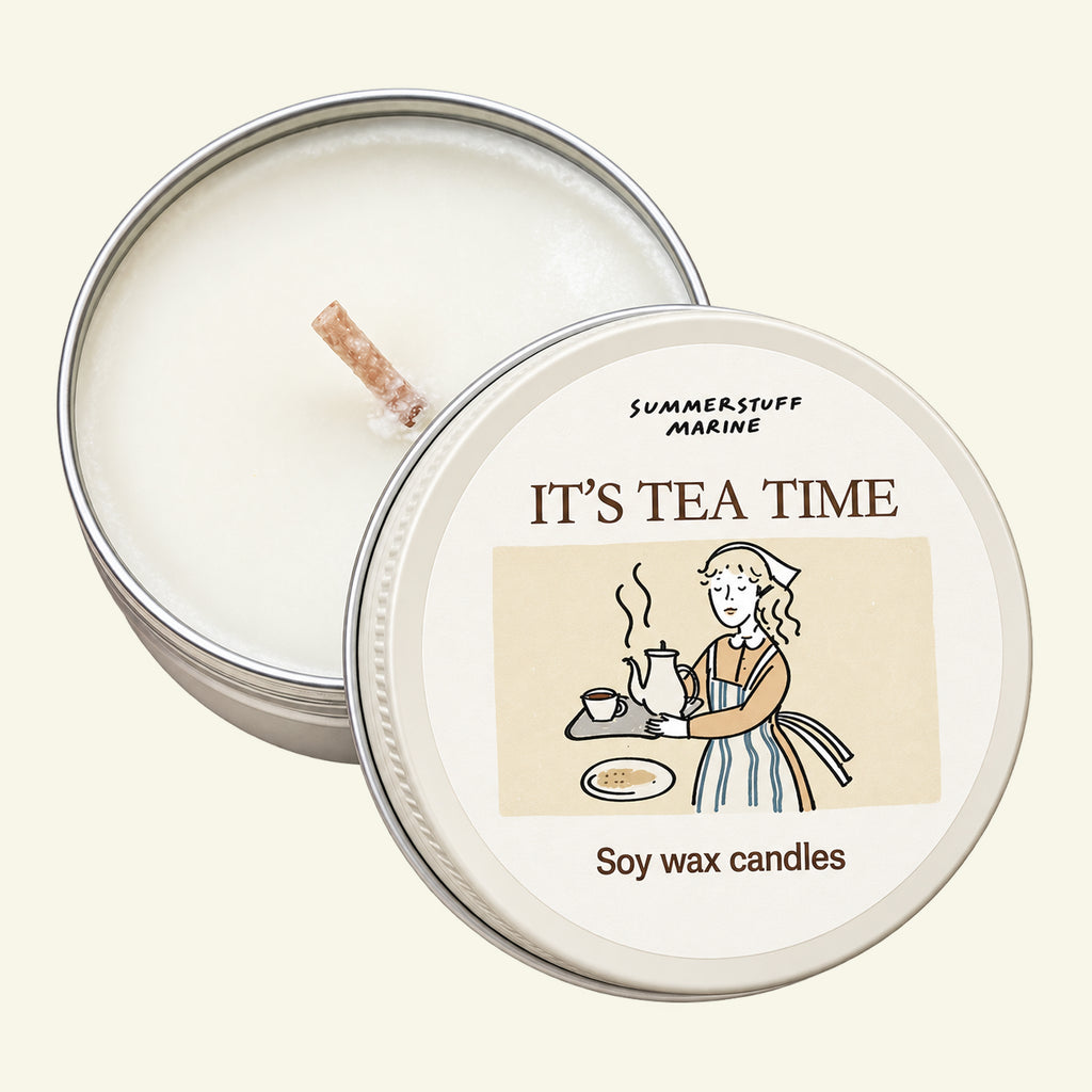 IT'S TEA TIME SOY WAX CANDLE
