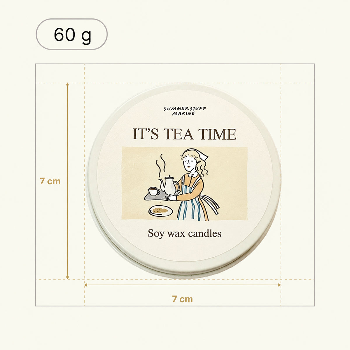 IT'S TEA TIME SOY WAX CANDLE