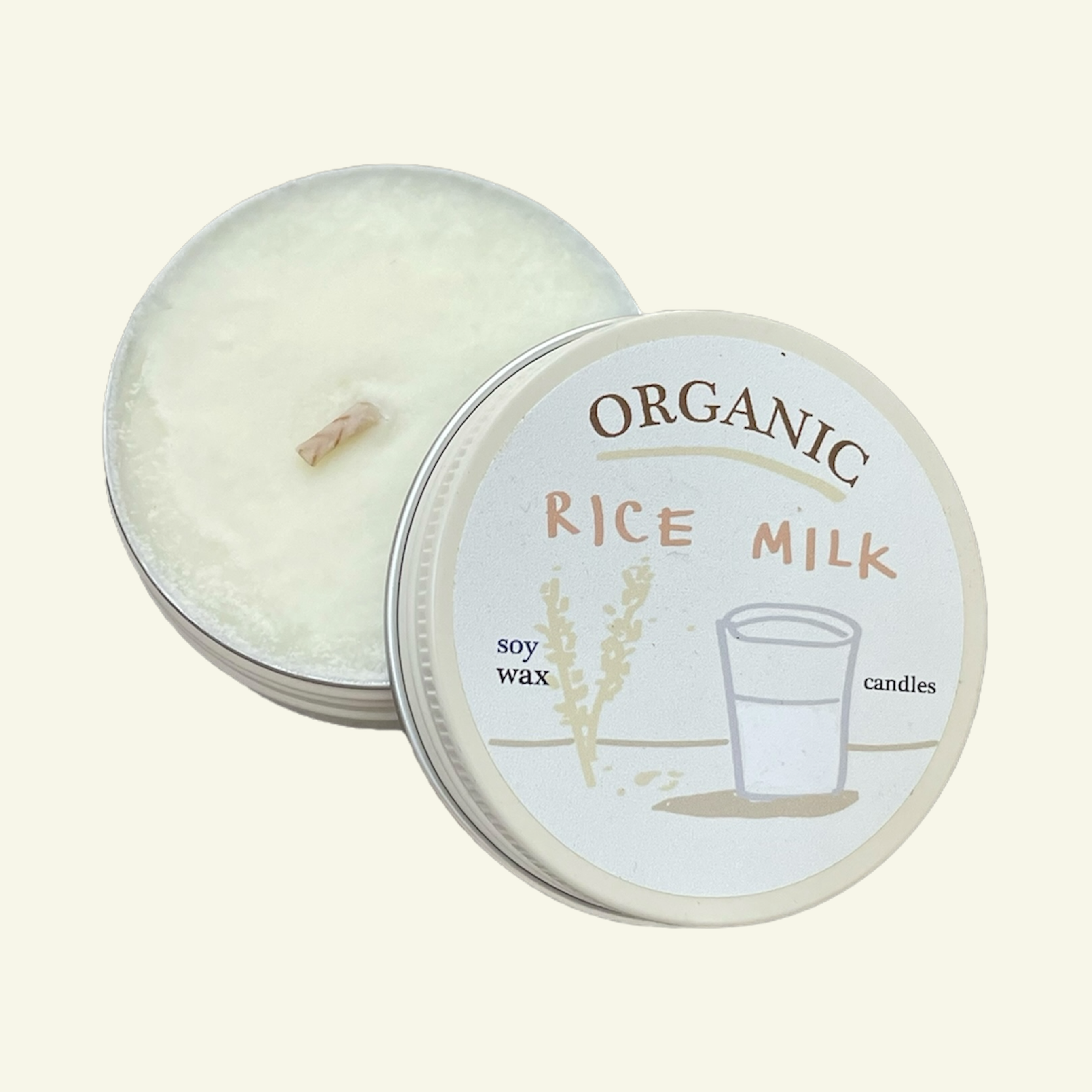 ORGANIC RICE MILK SOY WAX CANDLE