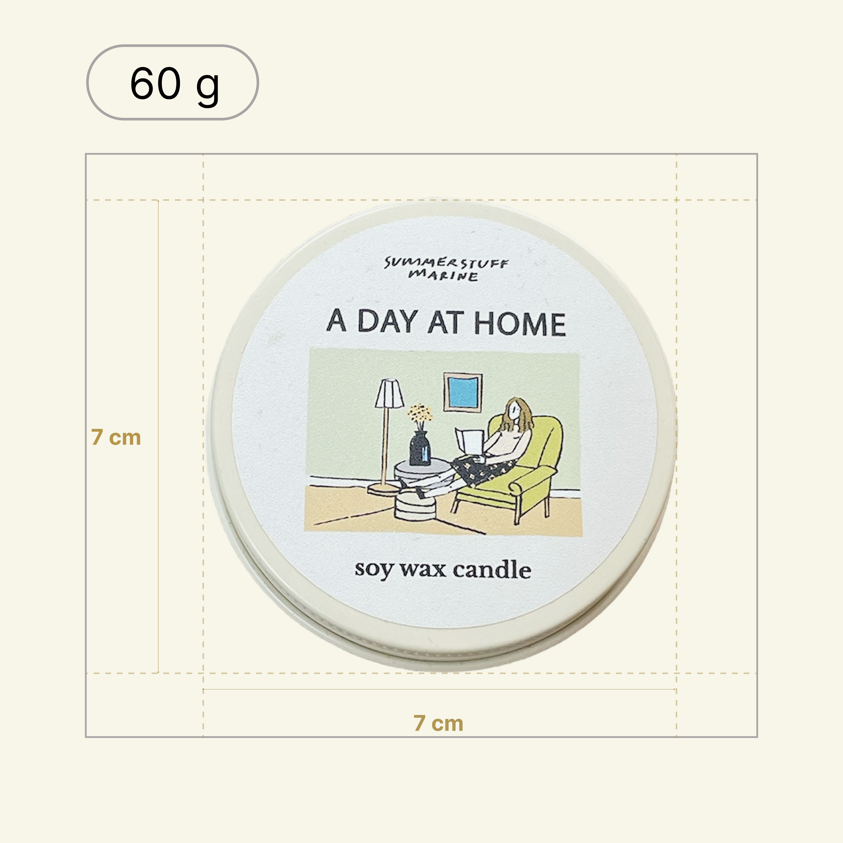 SUMMER REMINDER SOY WAX CANDLE