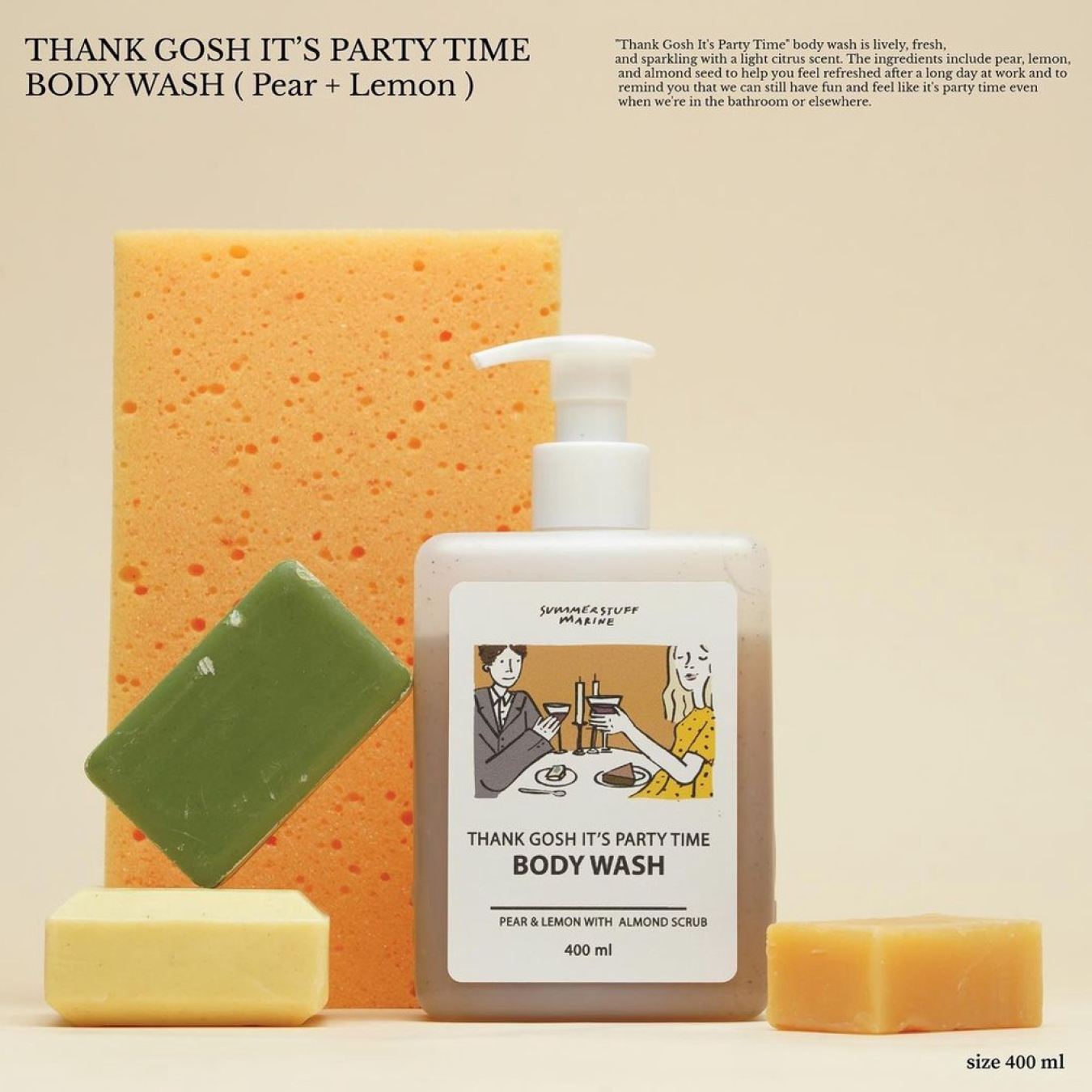 THANKS GOSH IT'S PARTY TIME BODY WASH